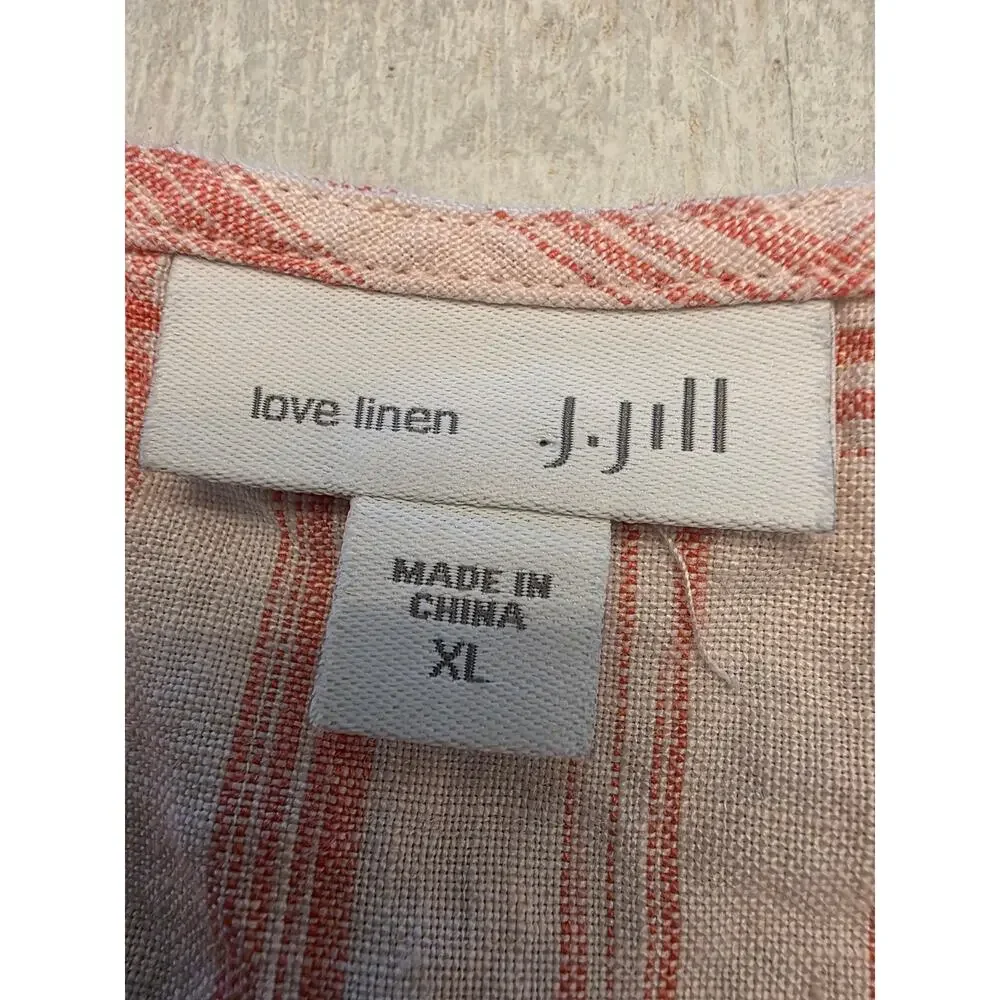 J. Jill Love Linen Women's Maxi Dress SZ XL Sleeveless  Summer Luxury Minimalist - Picture 7 of 10